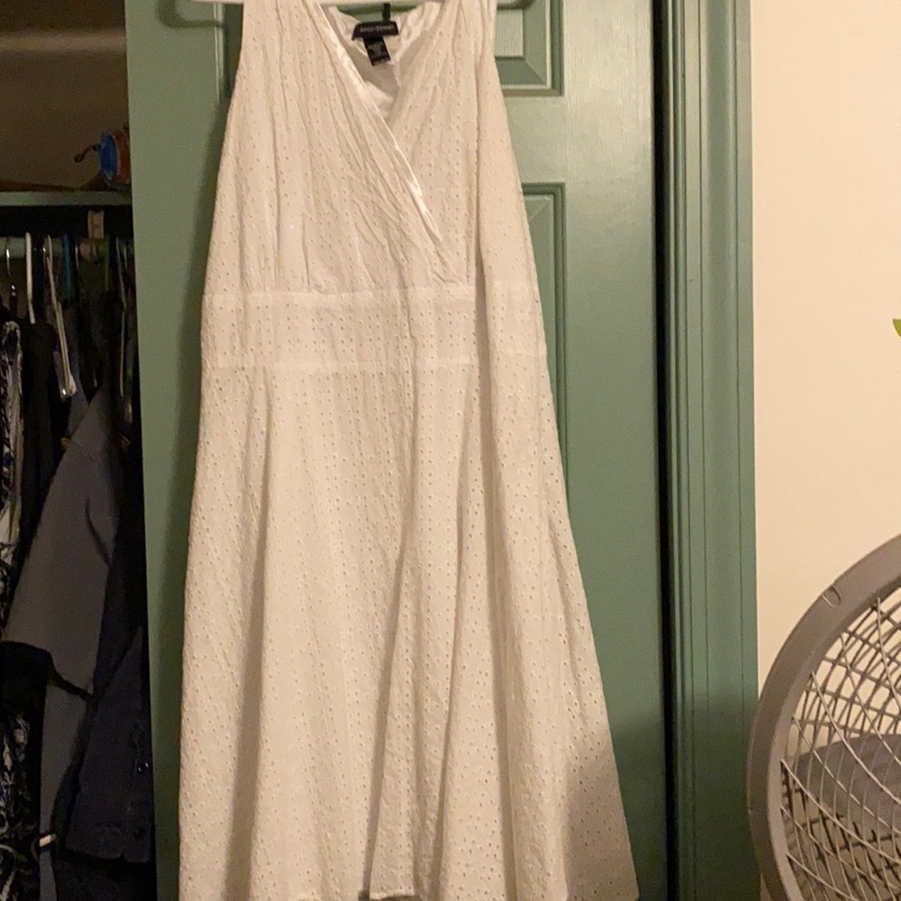 White cotton summer dress